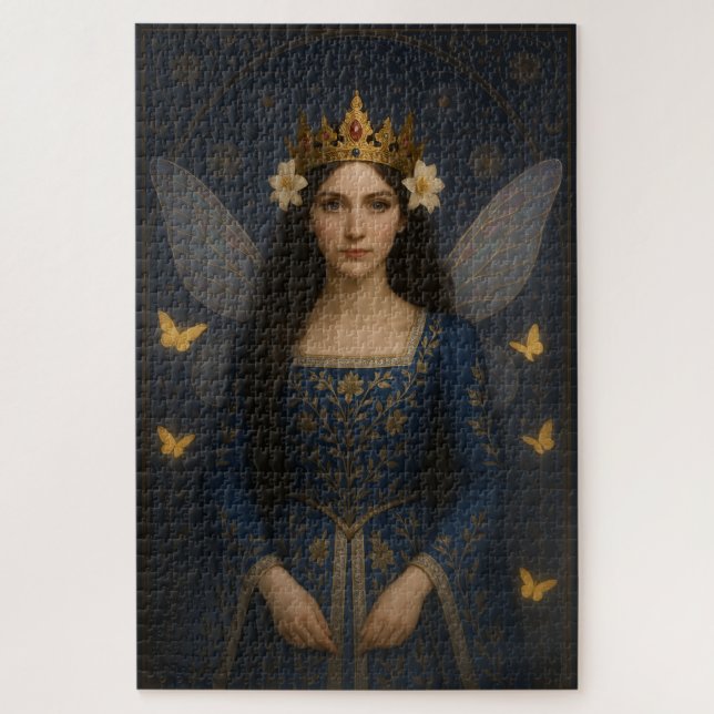 Quebra-cabeça 006_A fairy princess in royal blue. (Vertical)
