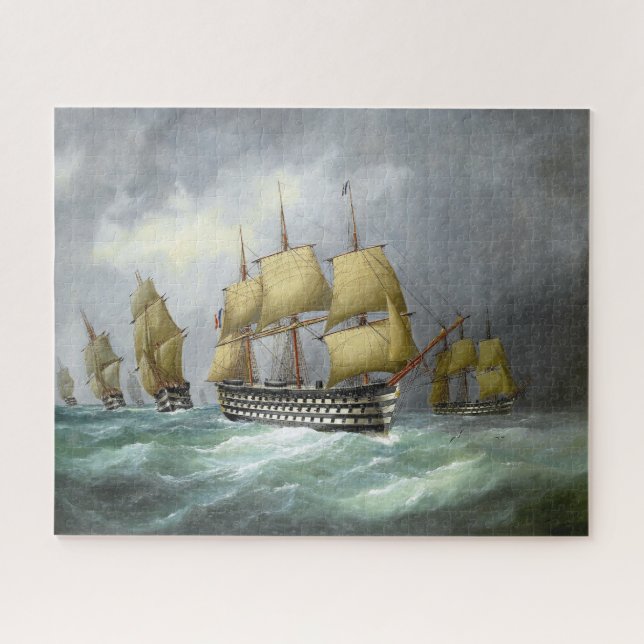 Quebra-cabeça 1º couraçados a vapor 1884 (Horizontal)