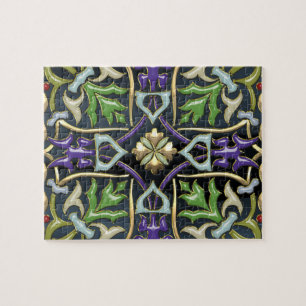 Quebra-cabeça [100] Cruz Celta [Dourada com Enamel Negro]
