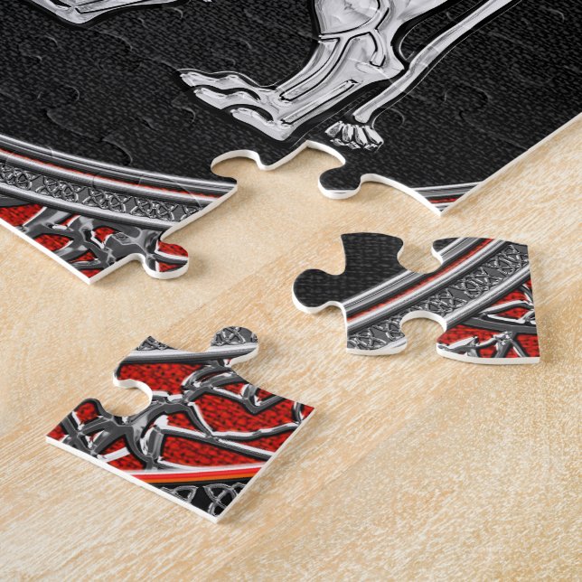 Quebra-cabeça [100] Leão Assírio - Silver Lamaçu (Lateral)