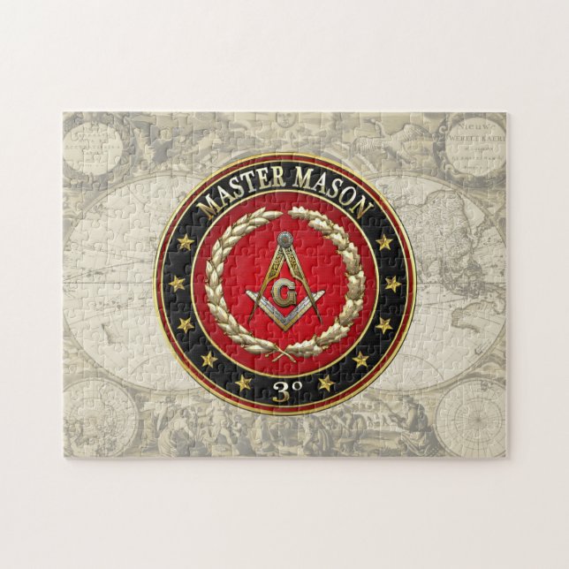 Quebra-cabeça [100] Master Mason, 3º Grau [Edição Especial] (Horizontal)