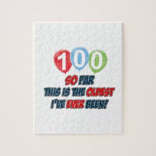 Quebra-cabeça 100th design do aniversário dos anos de idade