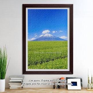 Quebra-cabeça [1014] Mt.Fuji – Spring Sprouts in Tea Fields