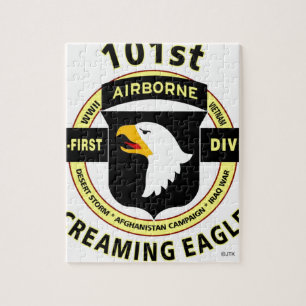 QUEBRA-CABEÇA 101ST DIVISÃO AEROTRANSPORTADA "EAGLES GRITANDO "