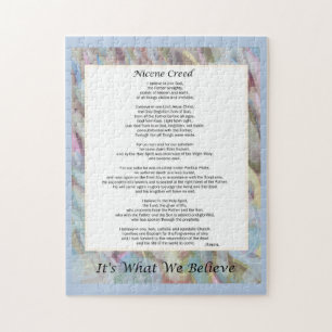 Quebra-cabeça 11x14" 252 Piece Nicene Creed Oração Cristã