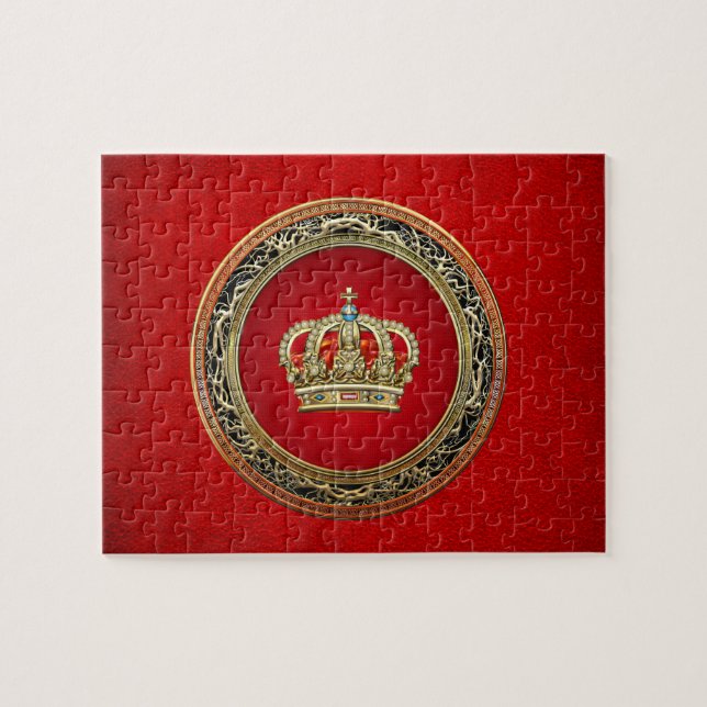 Quebra-cabeça [154] Bélgica: Príncipe-Princesa King-Queen Crown (Horizontal)