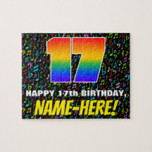17.o aniversário — Símbolos musicais divertidos e 