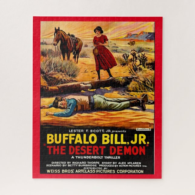 Quebra-cabeça 1925 Buffalo Bill Jr. - poster de filme do Desert  (Vertical)