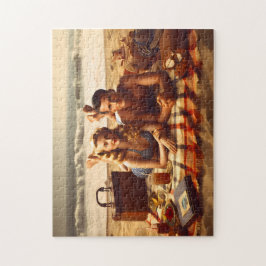 Quebra-cabeça 1940's Seaside Love Coastal Beach Romance