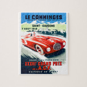 Quebra-cabeça 1949 Prix grande francês que compete o poster