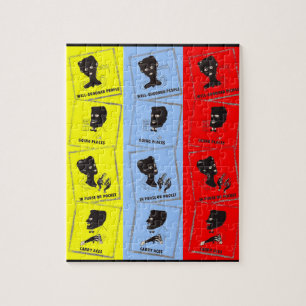 Quebra-cabeça 1950, três ases para pentes Ace