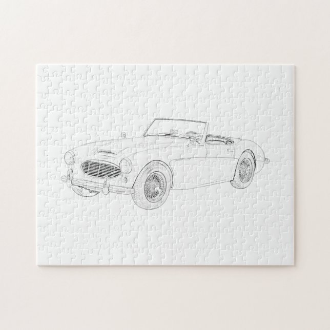 Quebra-cabeça 1960 Austin-Healey (Horizontal)