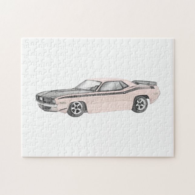 Quebra-cabeça 1970 Plymouth Barracuda (Horizontal)