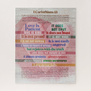 Quebra-cabeça 1 Corinthians 13 - Amor