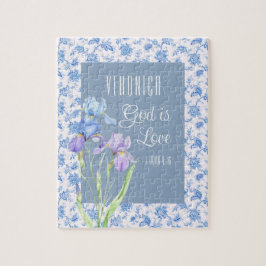 Quebra-cabeça 1 John 4:16 God Is Love – Personalized Christian