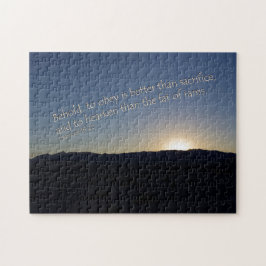 Quebra-cabeça 1 Samuel 15:22 Sunset