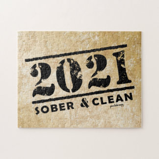Quebra-cabeça 2021 Sober & Clean Drug & Álcool Free
