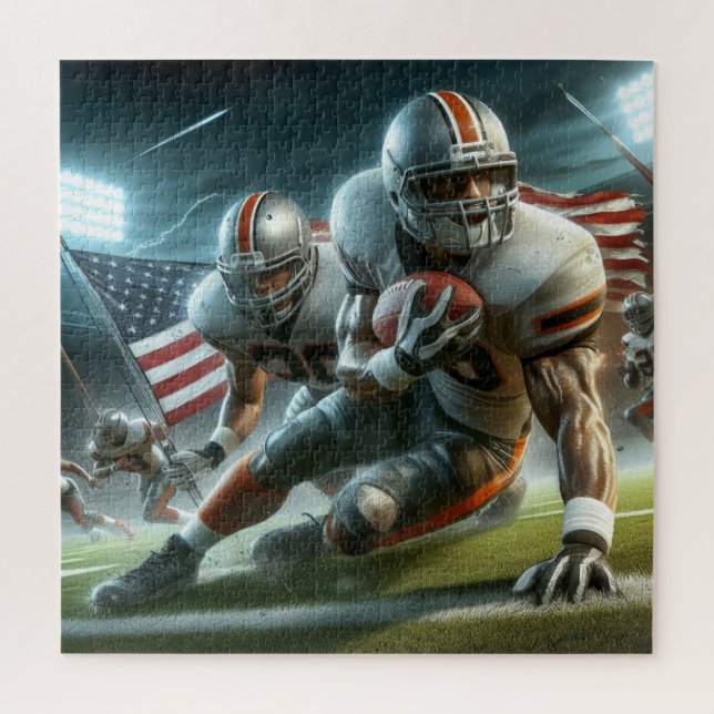 Quebra-cabeça 20" * 20" de futebol, 676 peças da NFL (Vertical)