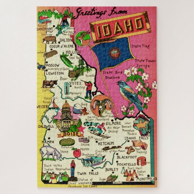 Quebra-cabeça 20x30 Idaho (Vertical)