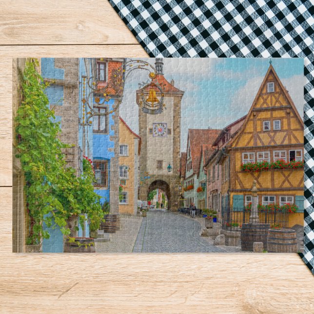 Quebra-cabeça 20x30 Rothenburg der Tauber Cidade Medieval Cênnic (Criador carregado)