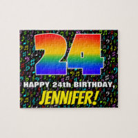 24.o aniversário — Símbolos musicais divertidos e 