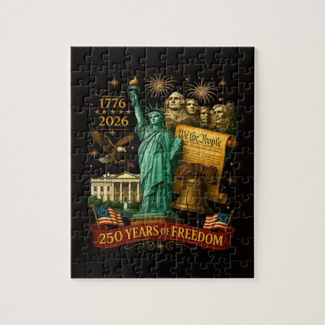 Quebra-cabeça 250 Anos de Liberdade Americana (Vertical)