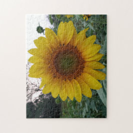 Quebra-cabeça 252 Piece Puzzle Featuring a Bold Sunflower Photo