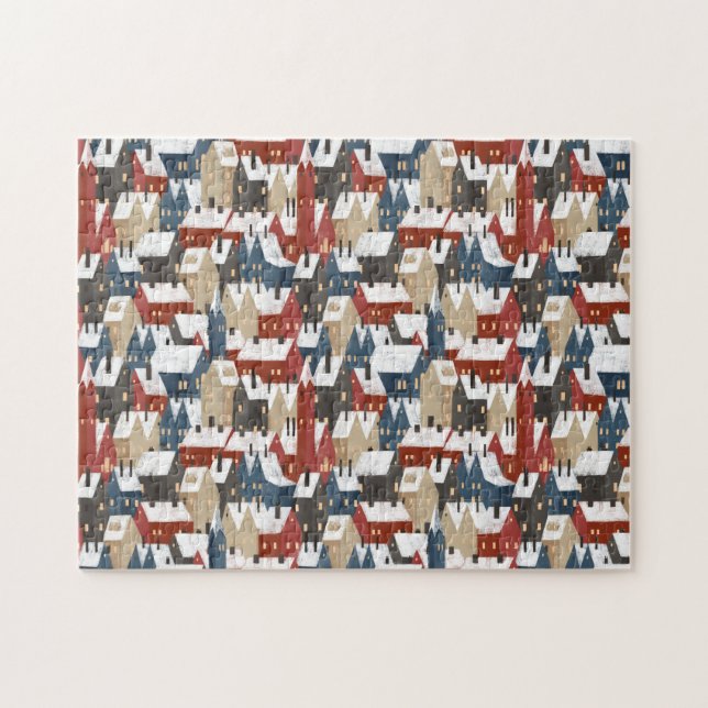 Quebra-cabeça (27,9 x 35,5 cm, 252 pcs) - Casas de (Horizontal)