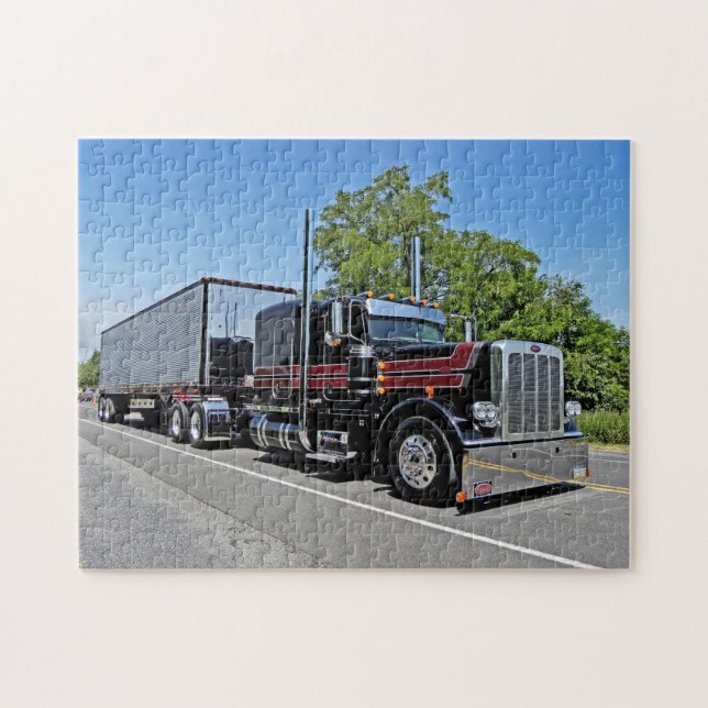 Quebra-cabeça 389 preto e vermelho do V Nolt (Horizontal)