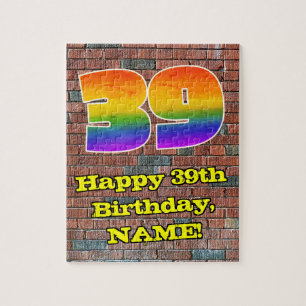 Quebra-cabeça 39.o Aniversário: Arco-Íris 39 inspirado em Graf