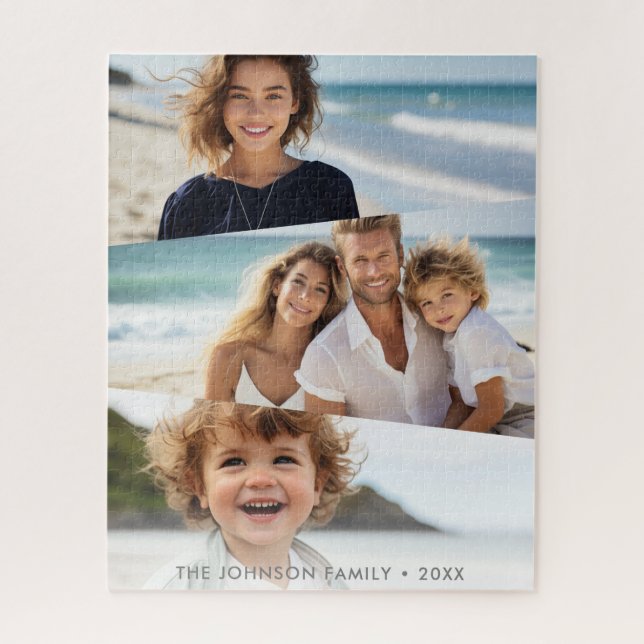 Quebra-cabeça 3 Colagem de Fotografias Irregulares - Arte Quadri (Vertical)