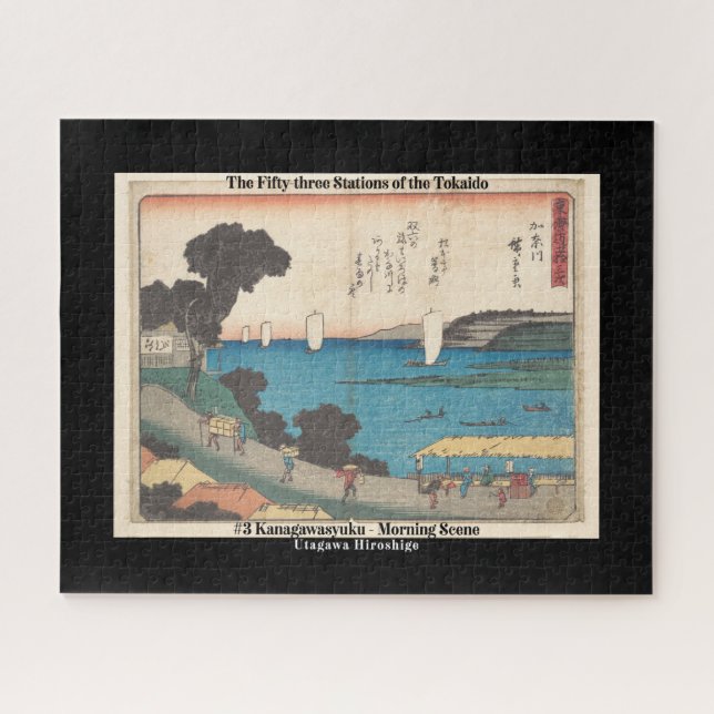 Quebra-cabeça #3 Kanagawasyu - The 53 Stations of the Tokaido  (Horizontal)