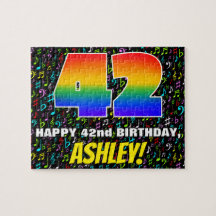 42.o aniversário — Símbolos musicais divertidos e 