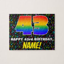 43.o aniversário — Símbolos musicais divertidos e 