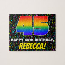 45.o aniversário — Símbolos musicais divertidos e 