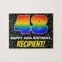 48.o aniversário — Símbolos musicais divertidos e 