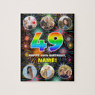 Quebra-cabeça 49º aniversário: Divertido Rainbow #, Personalizad
