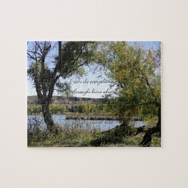 Quebra-cabeça 4:13 dos Philippians eu posso fazer tudo através (Horizontal)