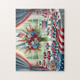 Quebra-cabeça 4th of July Dessert Table Patriotic Sweets