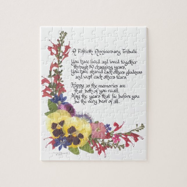 Quebra-cabeça 50th Tributo do aniversário (Vertical)