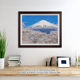 Quebra-cabeça [520] Mt.Fuji – A White Peak Floating in Blossoms