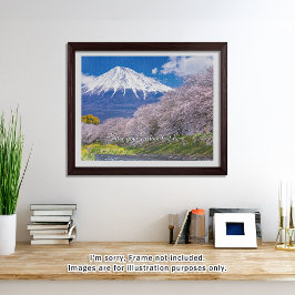 Quebra-cabeça [520] Mt.Fuji – Morning Light on the Cherry Path