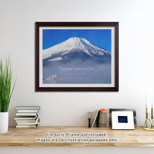 Quebra-cabeça [520] Mt.Fuji – Silent Morning, Frozen Beauty (An image of a puzzle displayed in a bright and open room. // 明るく風通しの良い部屋を飾ったときののイメージ)