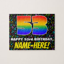 53.o aniversário — Símbolos musicais divertidos e 