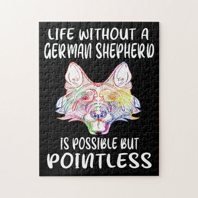 Quebra-cabeça 5 A Vida Sem German shepherd É Possível, Mas P (Vertical)