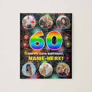 Quebra-cabeça 60º aniversário: Divertido Rainbow #, Personalizad