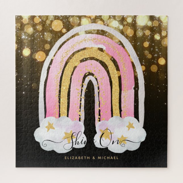 Quebra-cabeça 676 Piece JIGSAW Natal Rainbow Ji Personalizado (Vertical)