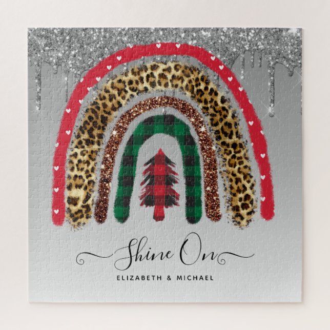 Quebra-cabeça 676 Piece JIGSAW Natal Rainbow Ji Personalizado (Vertical)