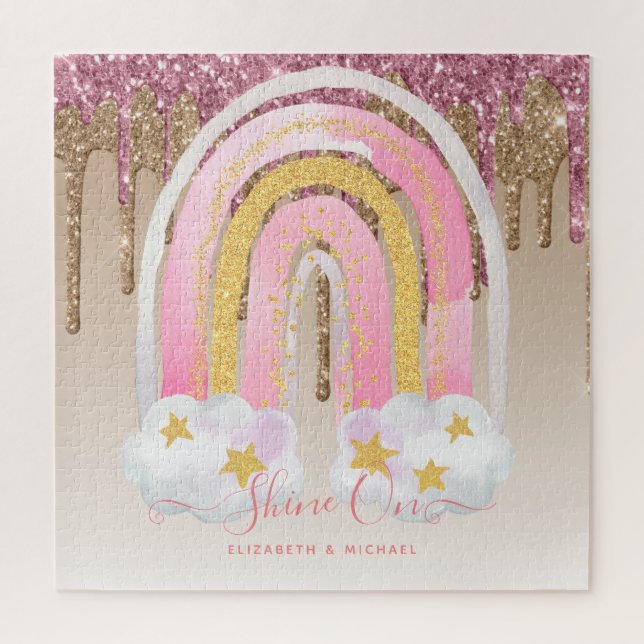 Quebra-cabeça 676 Piece JIGSAW Natal Rainbow Ji Personalizado (Vertical)