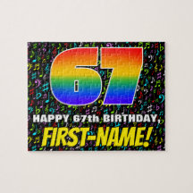 67.o aniversário — Símbolos musicais divertidos e 
